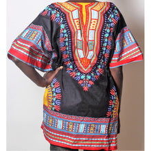 Load image into Gallery viewer, African Dream Black Dashiki Women Top