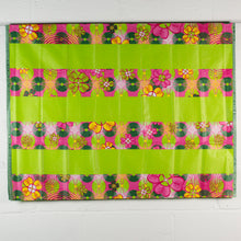 Load image into Gallery viewer, Green Flower Garden Traditional African Head Wrap