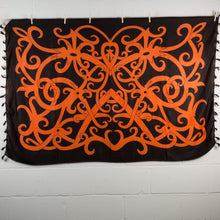 Load image into Gallery viewer, Sexy Orange &amp; Black Traditional Cotton Wrap Around