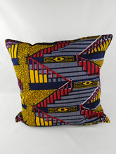 Load image into Gallery viewer, Small Zig Zag Ankara Style Cushions - Set of 2