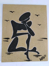 Load image into Gallery viewer, African Thinking Man Sand Painting