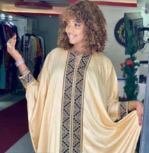 Load image into Gallery viewer, Beautiful Women&#39;s Long Kaftan with Middle Embroidery