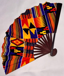 Vibrant Ankara Hand Fan