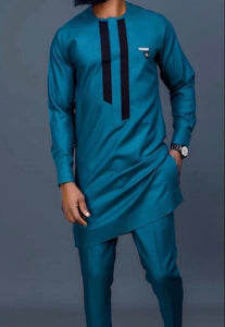 Men's Teal Senator Outfit