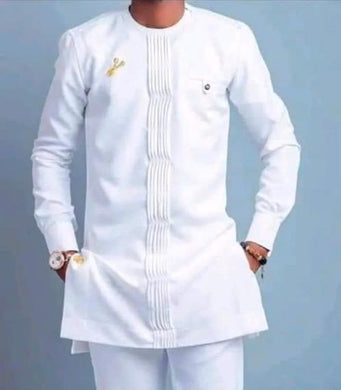 Men's White Senator Outfit