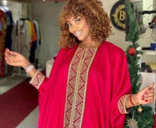 Load image into Gallery viewer, Beautiful Women&#39;s Long Kaftan with Middle Embroidery