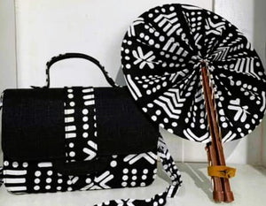 Women's Classic African Handbag with Fan