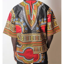 Load image into Gallery viewer, African Dream Black Dashiki Men Top