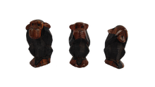 Load image into Gallery viewer, African Hear No Evil Say No Evil And See No Evil Monkey Set