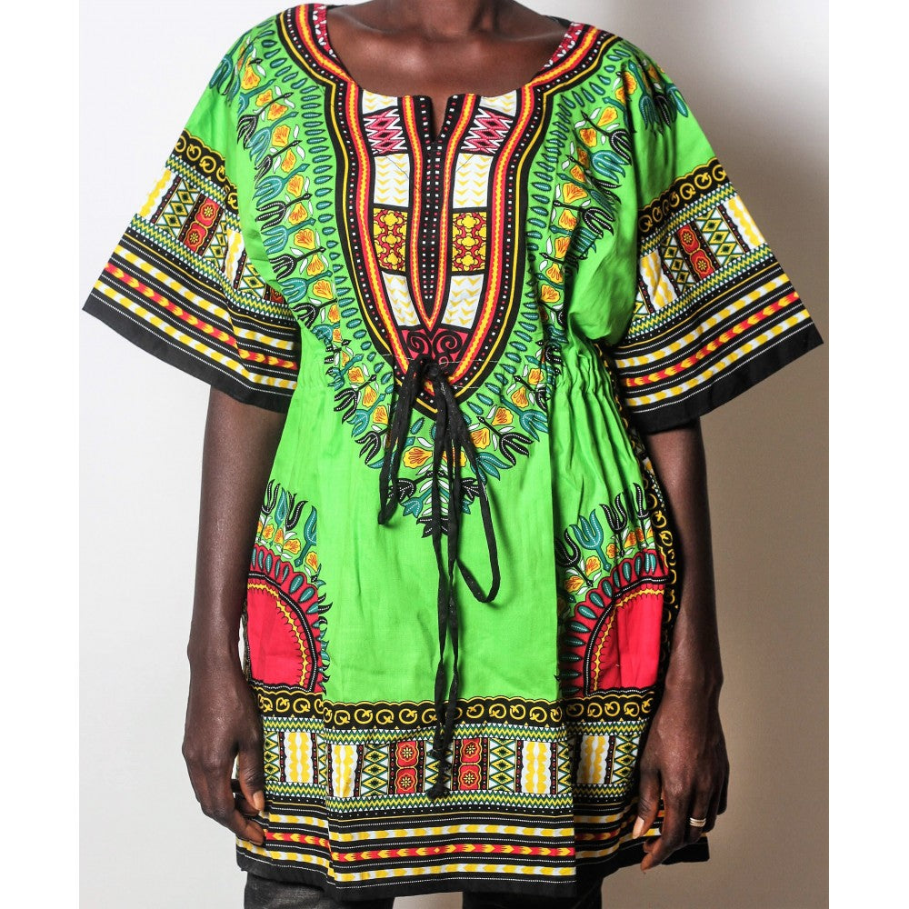 Chosan'o - African Dream Green Dashiki Women Top - Women To... Chosan'o - African Dream Green Dashiki Women Top - Women To...