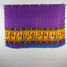 Load image into Gallery viewer, Sexy Purple Traditional Village Cotton Wrap Around