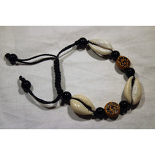 Load image into Gallery viewer, African Cowrie Shells With Traditional Motifs Bracelet