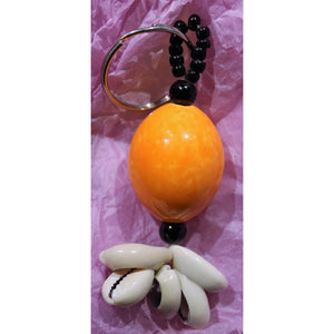 Orange African Egg Ball Key ring