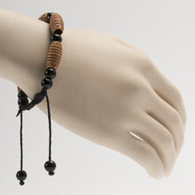 Load image into Gallery viewer, African Black &amp; Light Brown Beads Bracelet