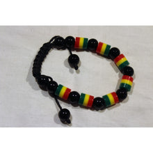Load image into Gallery viewer, African Rasta Color Beads Bracelet