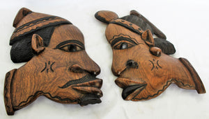 Gambian Village Man & Woman Wooden Ornament