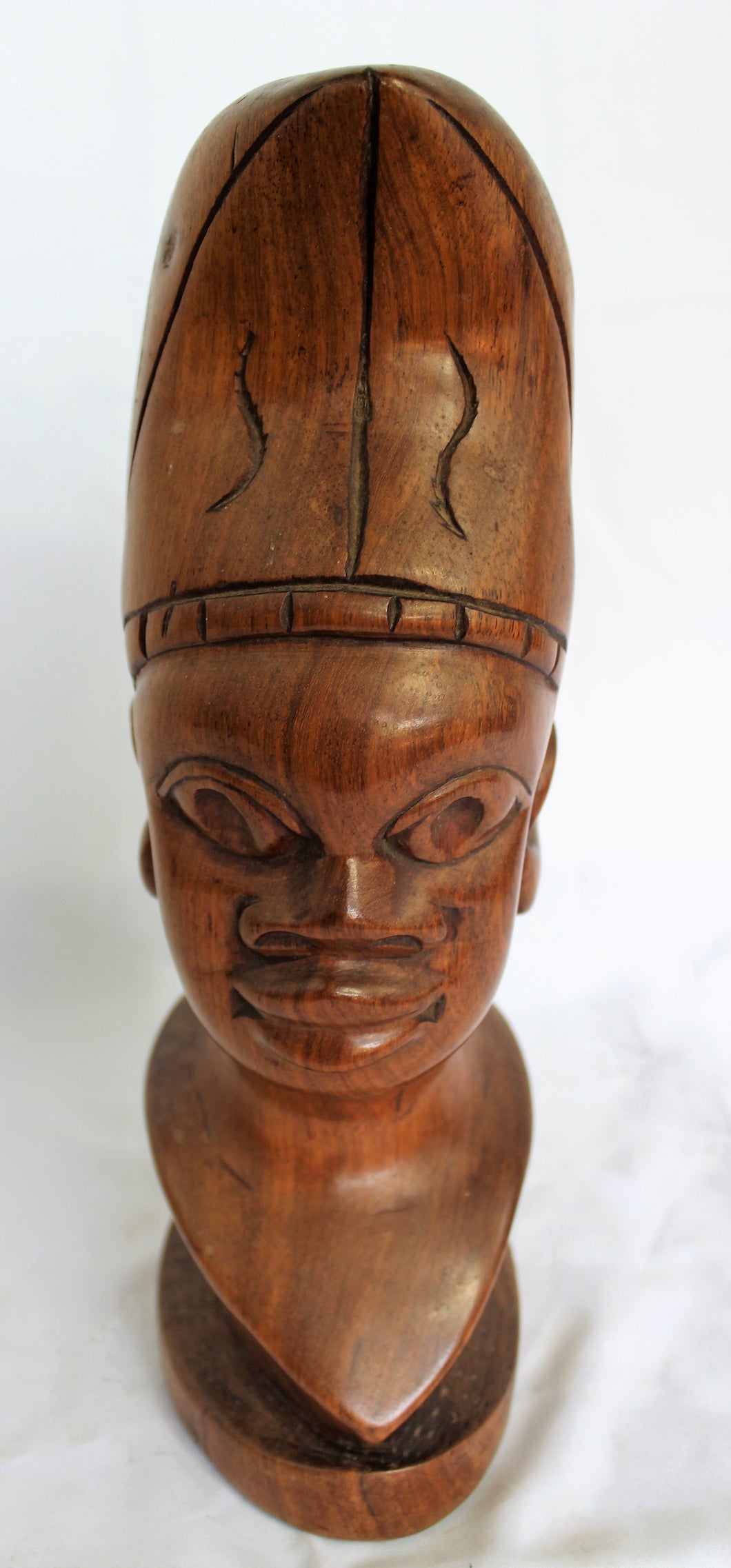 Gambian Man Solid Wood Chest Statue