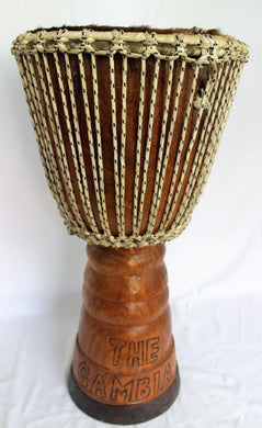 Large Rare Professional The Gambia Djembe
