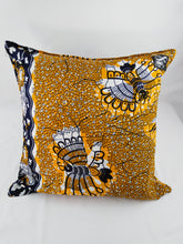 Load image into Gallery viewer, Small Black Bird Ankara Style Cushions - Set of 2