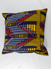 Load image into Gallery viewer, Small Zig Zag Ankara Style Cushions - Set of 2