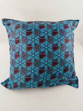 Small Flower Pattern Ankara Style Cushions - Set Of 2