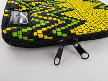Load image into Gallery viewer, Zip Yellow &amp; Green Ankara Style &quot;11&quot; Inch Laptop Bag