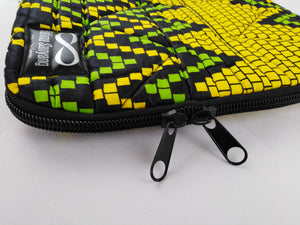 Zip Yellow & Green Ankara Style "11" Inch Laptop Bag