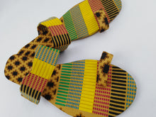 Load image into Gallery viewer, African Print Colorful Yellow Pattern Ankara Hair Band &amp; Scandals Combo