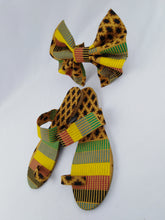 Load image into Gallery viewer, African Print Colorful Yellow Pattern Ankara Hair Band &amp; Scandals Combo