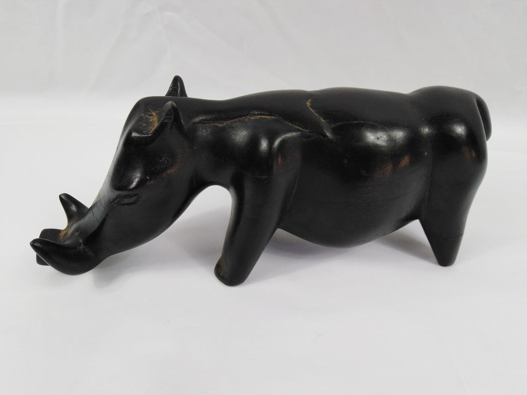 African Black Boar Statue Small