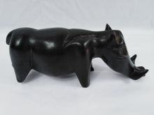 Load image into Gallery viewer, African Black Boar Statue Small