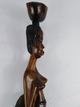 Load image into Gallery viewer, Traditional Tall African Woman Statue