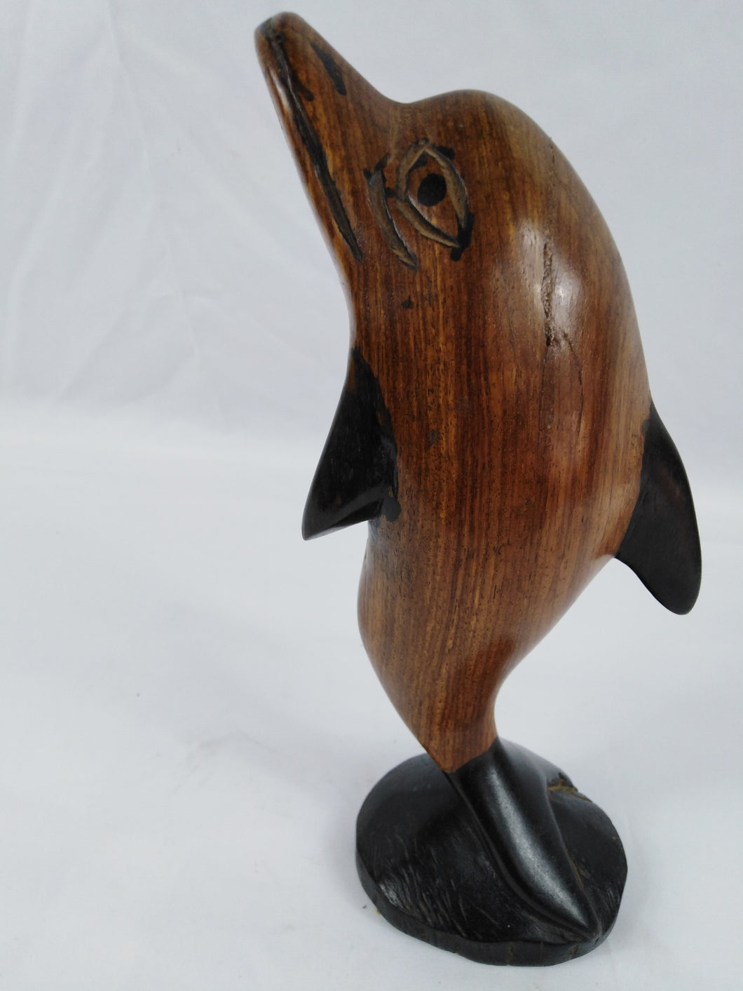 African Carved Dolphin Sculpture Small