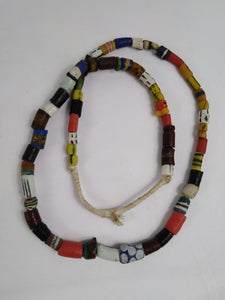 African Traditional Sand Stone Multi Pattern Necklace