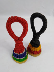 African Musical Shakers with Gambian & Belgium Flags