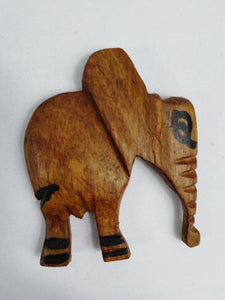 African Brown Elephant Fridge Magnet
