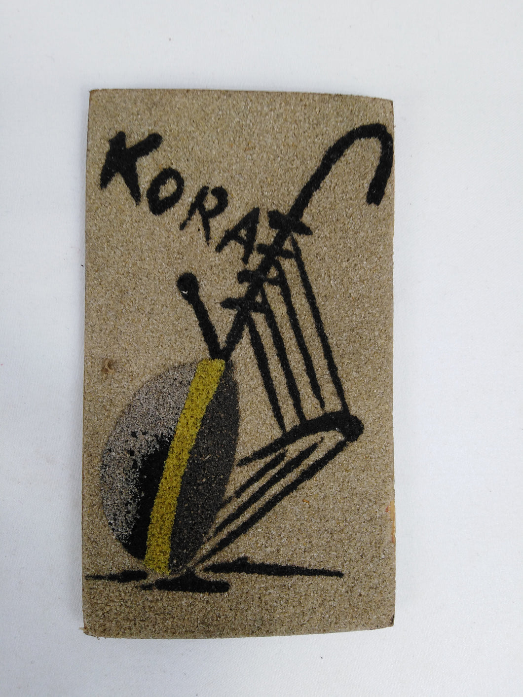 African Kora Sand Painting Fridge Magnet