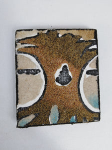 African Hallow Tree Sand Painting Fridge Magnet