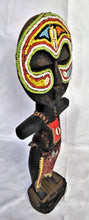 Load image into Gallery viewer, Round Head Colourful Beaded Wooden Poupe