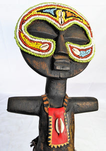 Round Head Colourful Beaded Wooden Poupe